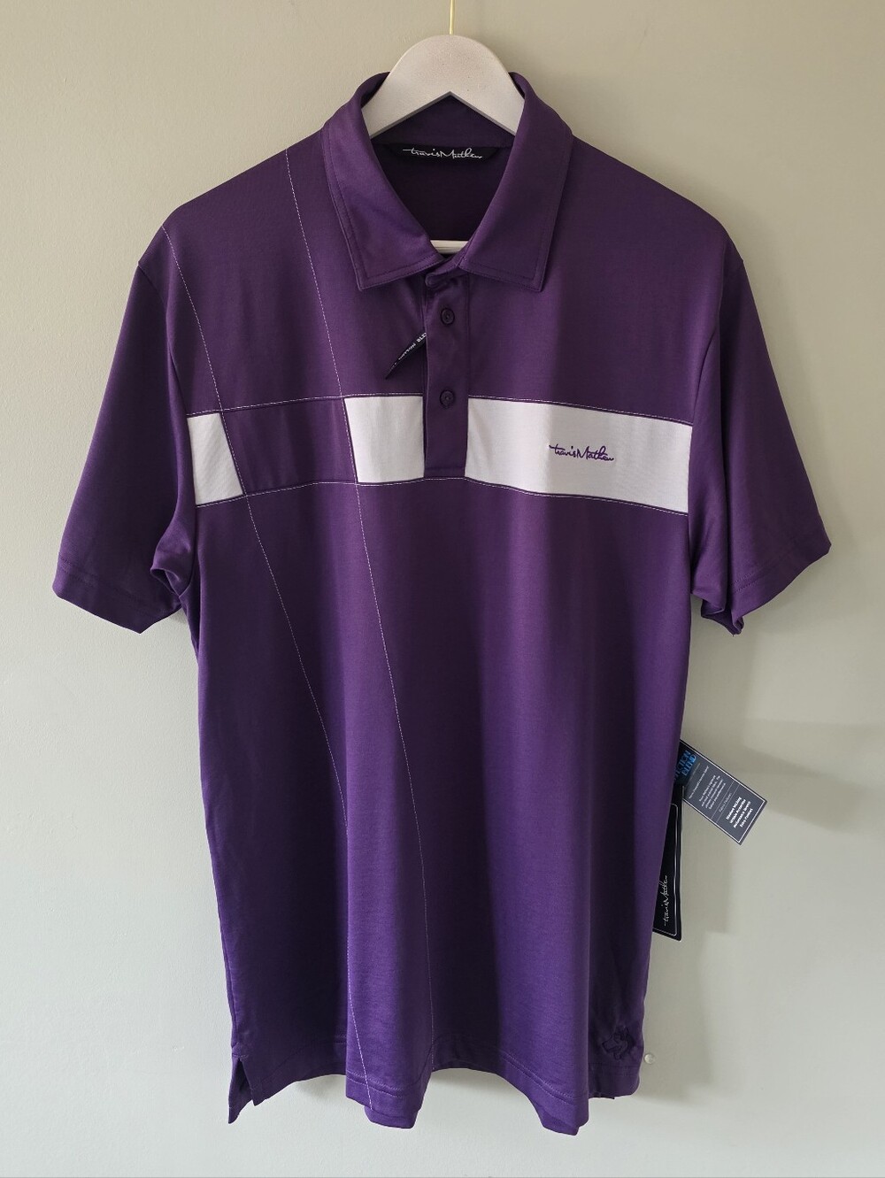NWT Travis Mathew M Country Club Performance Wear Sporty Pima Blend Golf Polo